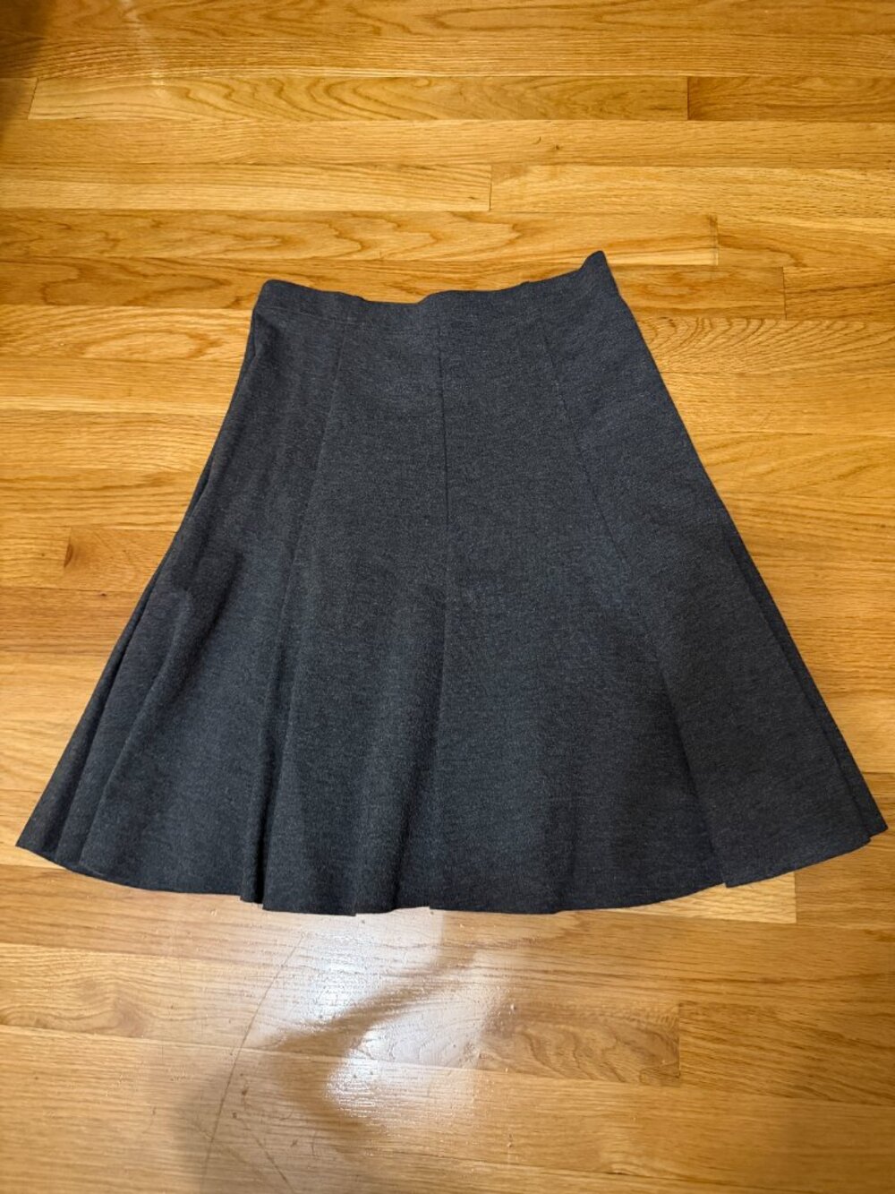 3 Dots Fit & Flare Grey Skirt